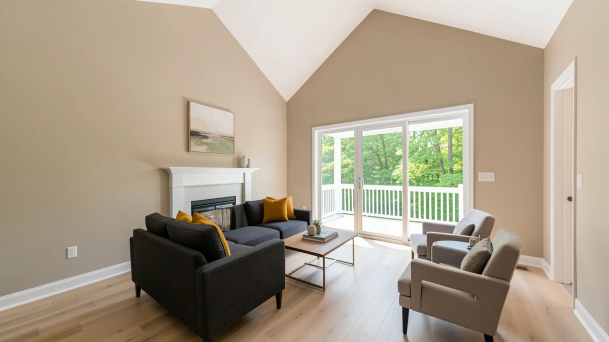 Professional painting contractors in Baltimore City, MD preparing and painting home interior