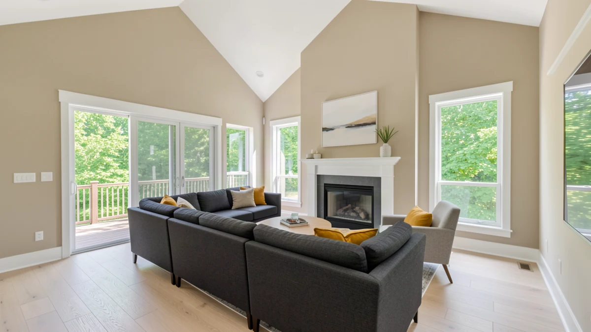 Professional painting contractors in Beltsville, MD preparing and painting home interior