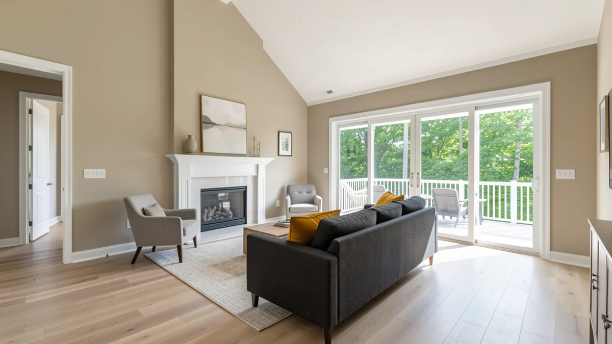 Professional painting contractors in Cambridge, MD preparing and painting home interior