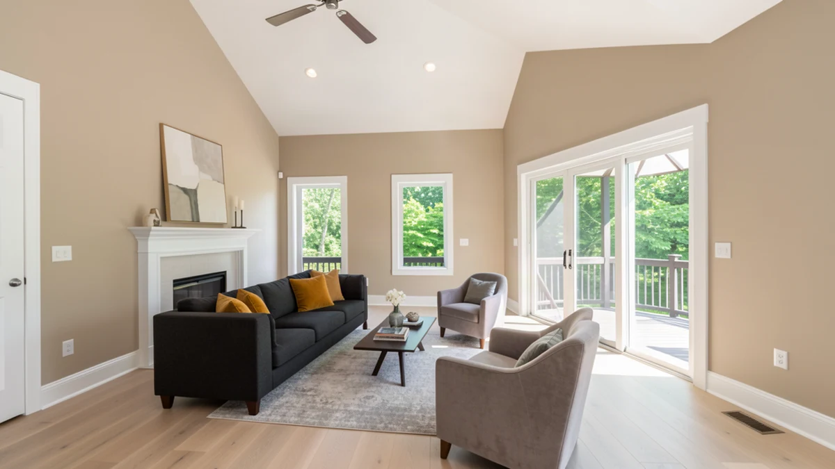 Professional painting contractors in Church Hill, MD preparing and painting home interior
