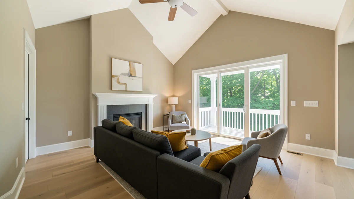 Professional painting contractors in Clarksburg, MD preparing and painting home interior