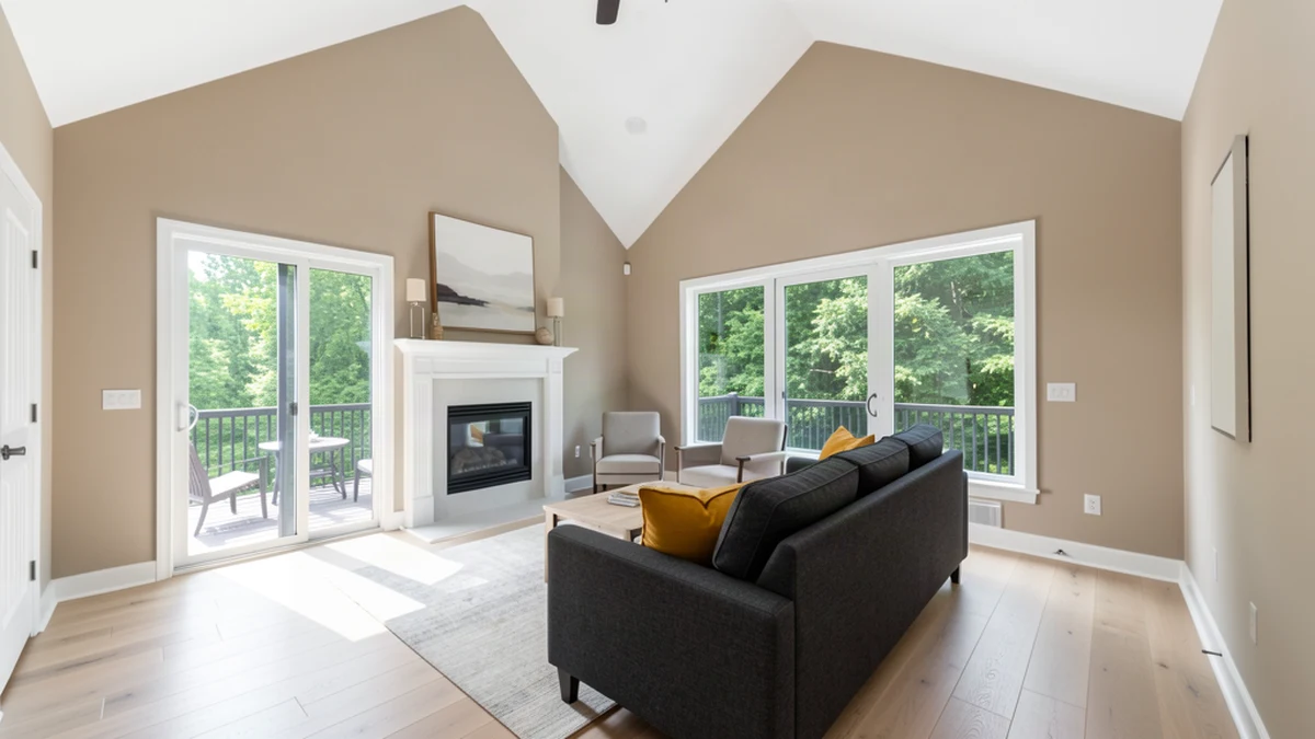 Professional painting contractors in Crofton, MD preparing and painting home interior