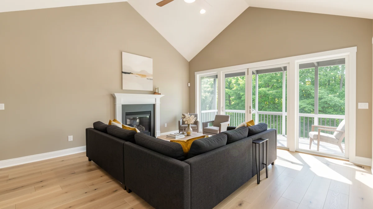Professional painting contractors in Crownsville, MD preparing and painting home interior