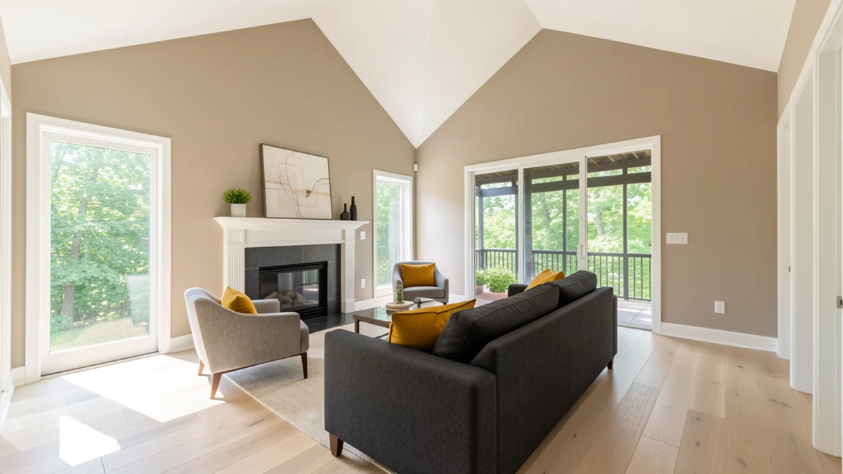 Professional painting contractors in Denton, MD preparing and painting home interior