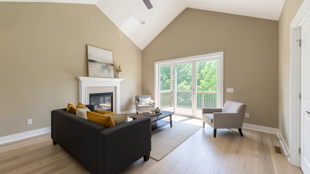 Professional painting contractors in Drayden, MD preparing and painting home interior