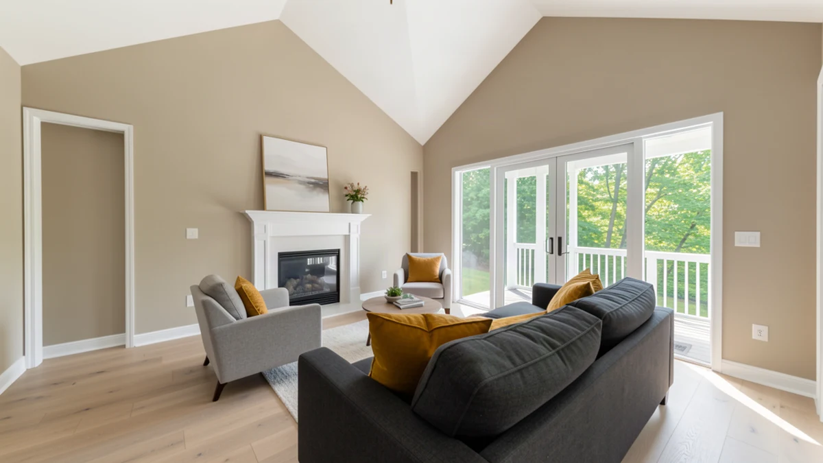 Professional painting contractors in Fruitland, MD preparing and painting home interior