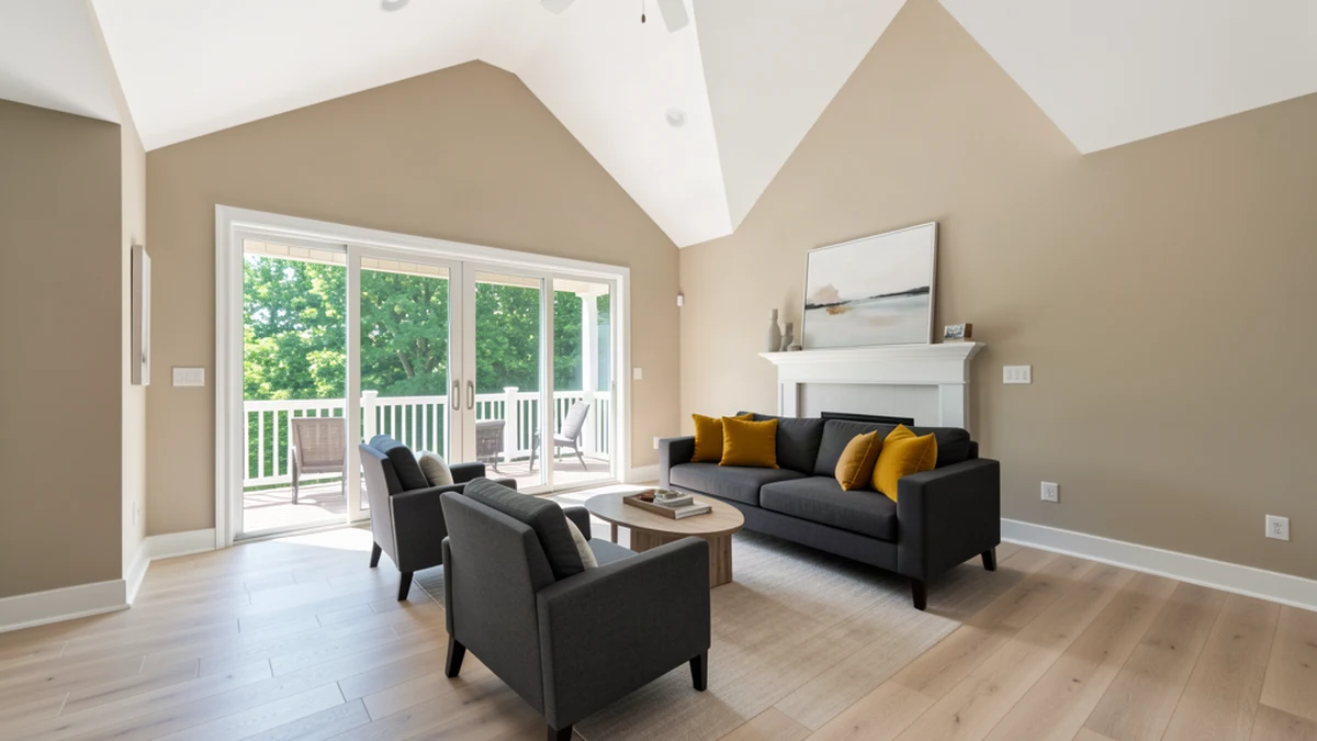 Professional painting contractors in Gaithersburg, MD preparing and painting home interior
