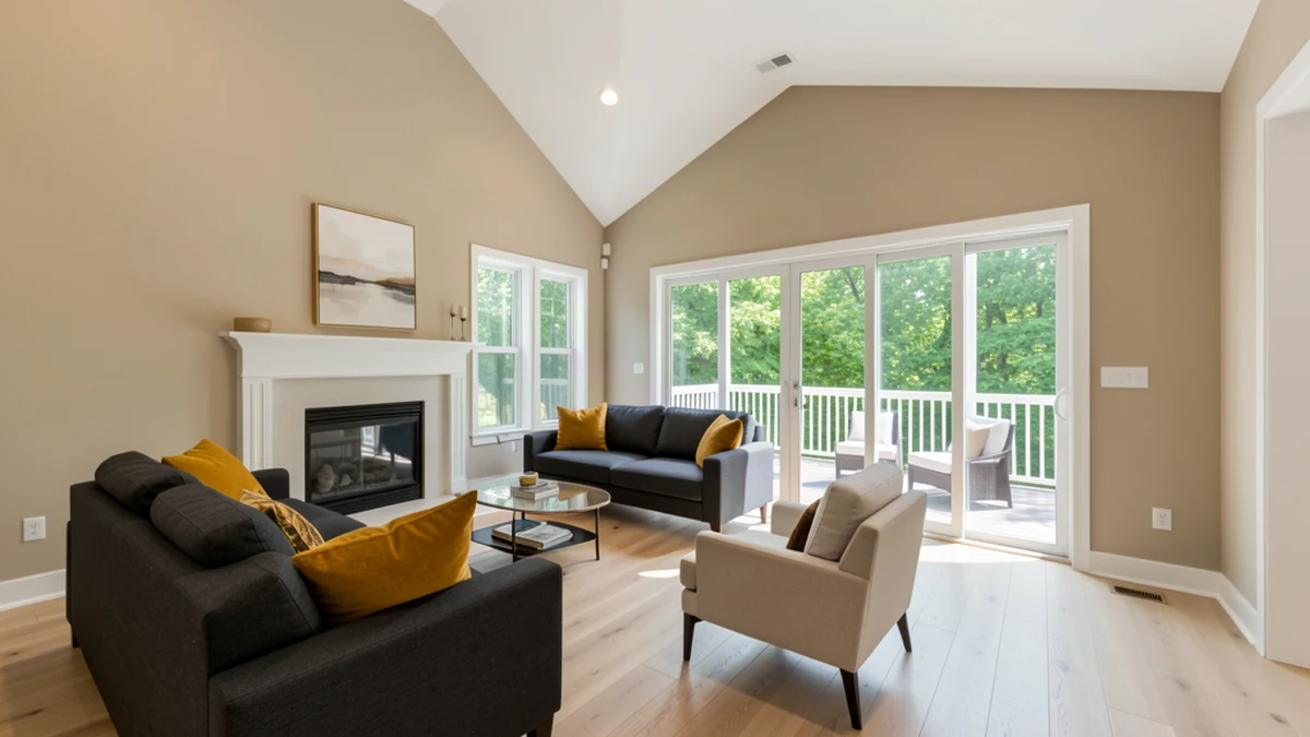 Professional painting contractors in Kingsville, MD preparing and painting home interior