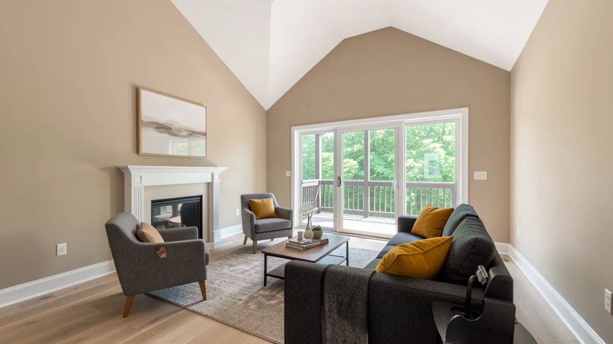 Professional painting contractors in Lanham, MD preparing and painting home interior
