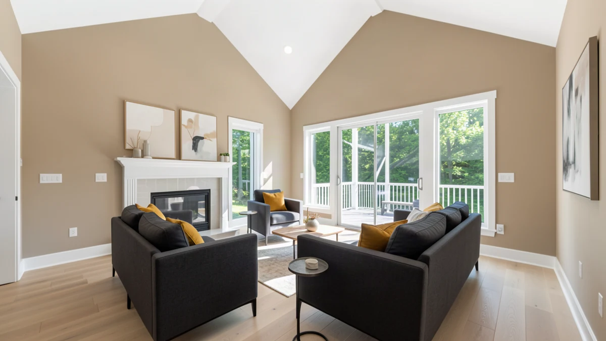 Professional painting contractors in Laurel, MD preparing and painting home interior