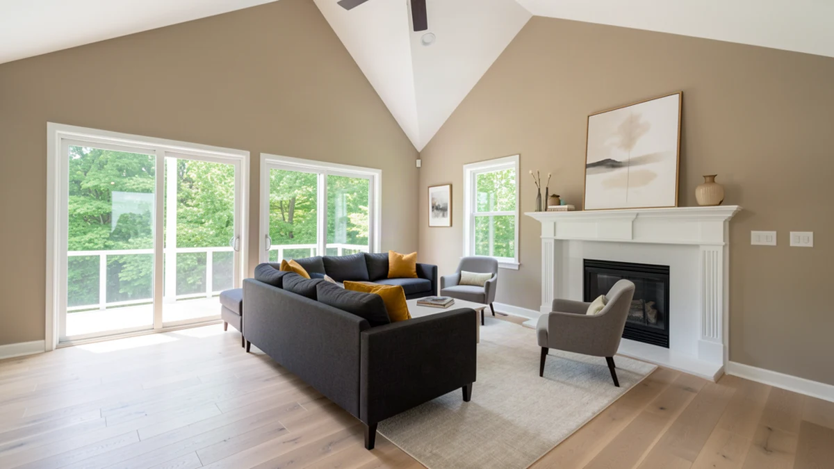 Professional painting contractors in Millersville, MD preparing and painting home interior