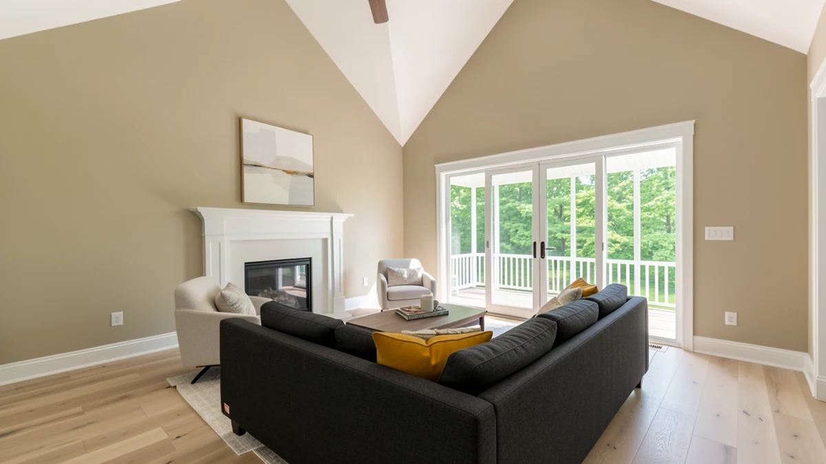 Professional painting contractors in Montgomery County, MD preparing and painting home interior