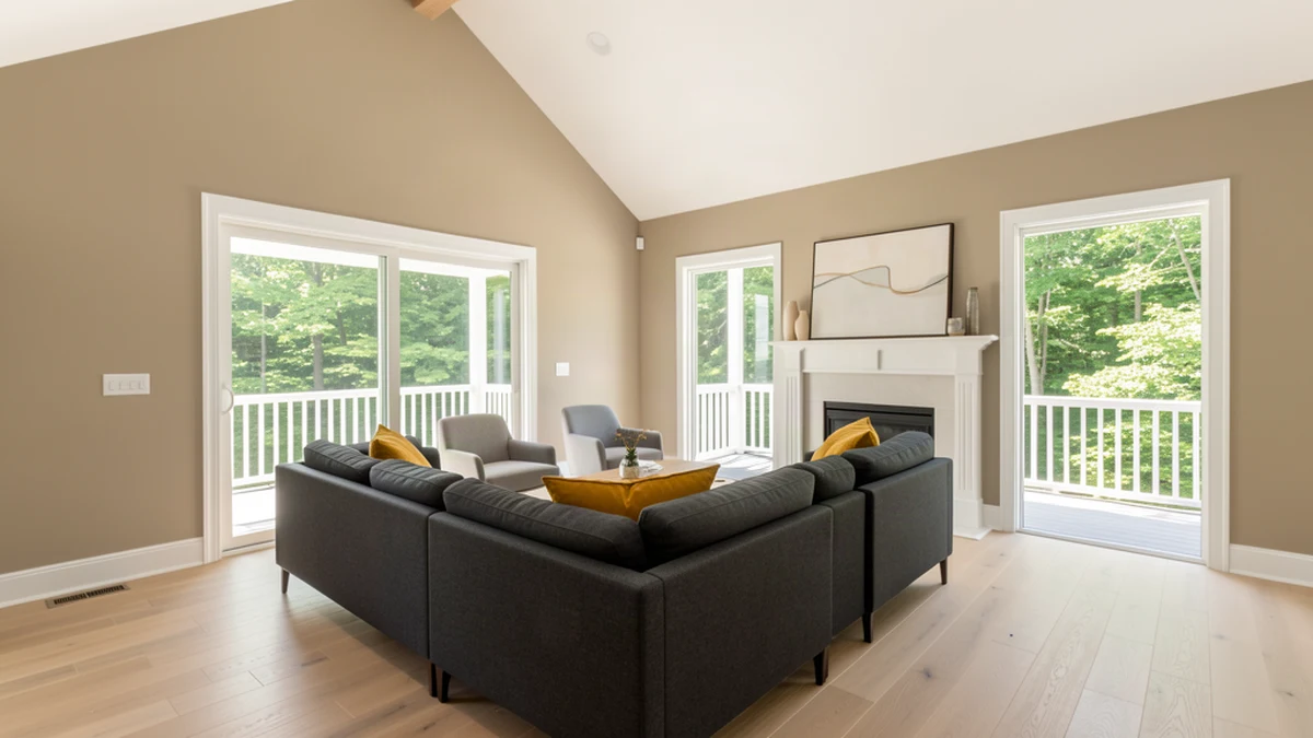 Professional painting contractors in Mount Hermon Heights, MD preparing and painting home interior