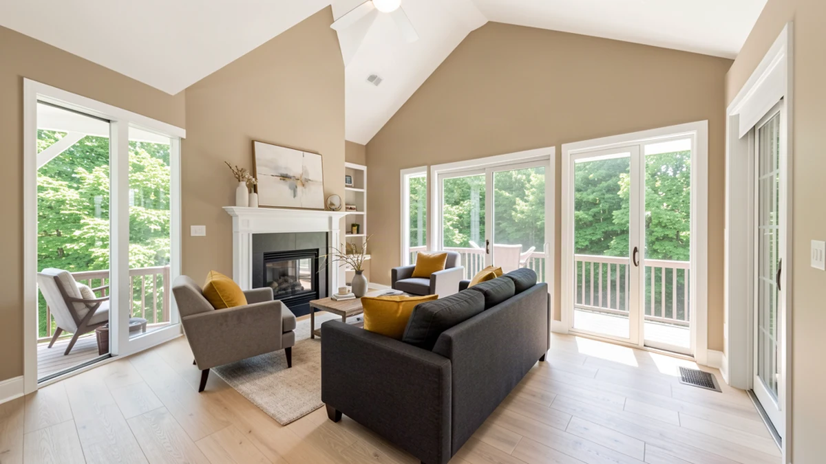 Professional painting contractors in New Carrollton, MD preparing and painting home interior