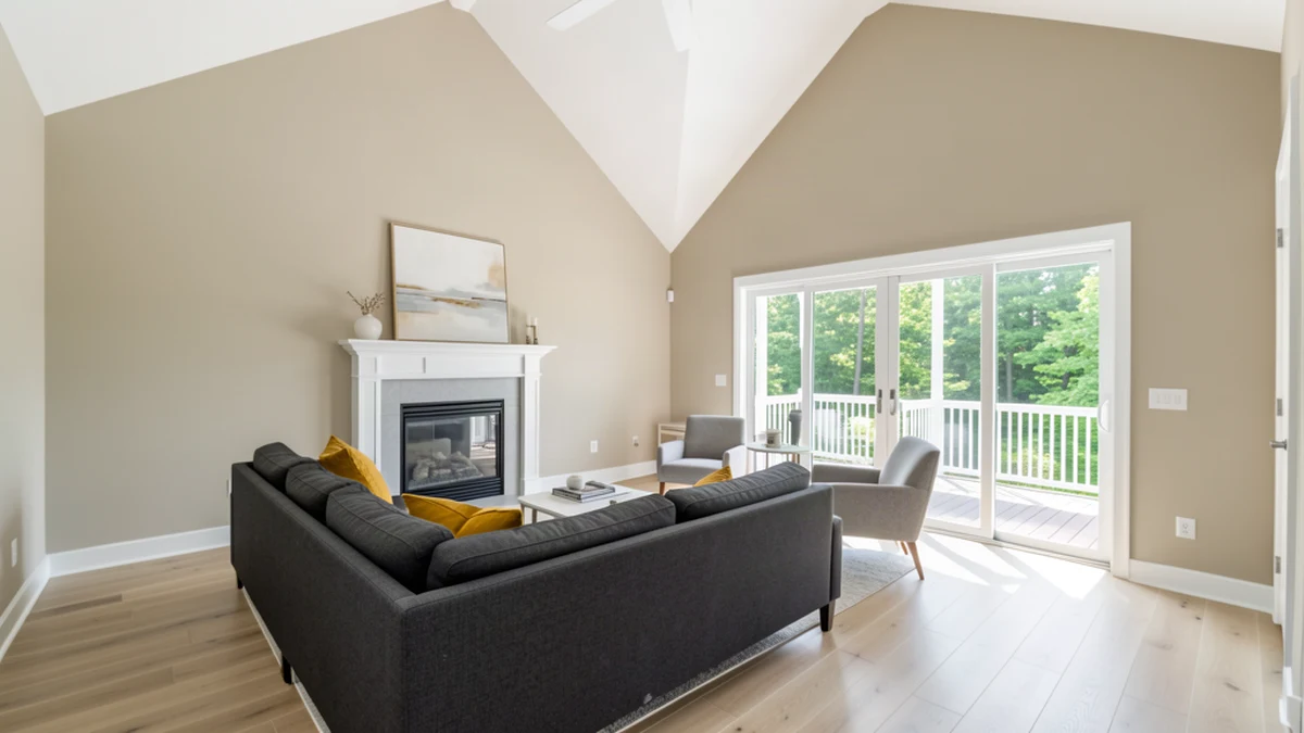 Professional painting contractors in Prince Frederick, MD preparing and painting home interior