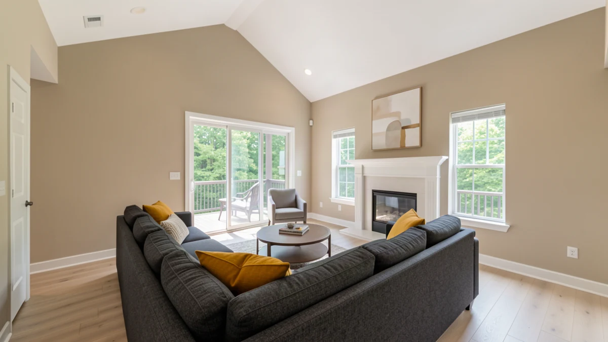 Professional painting contractors in Upper Marlboro, MD preparing and painting home interior