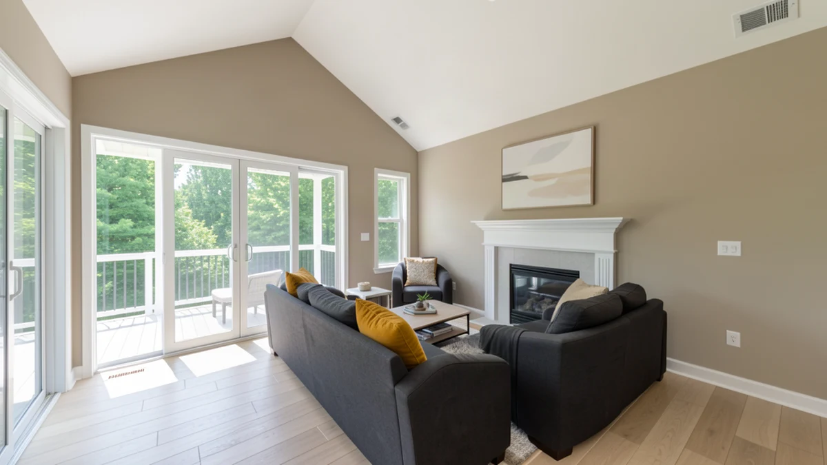 Professional painting contractors in Walkersville, MD preparing and painting home interior