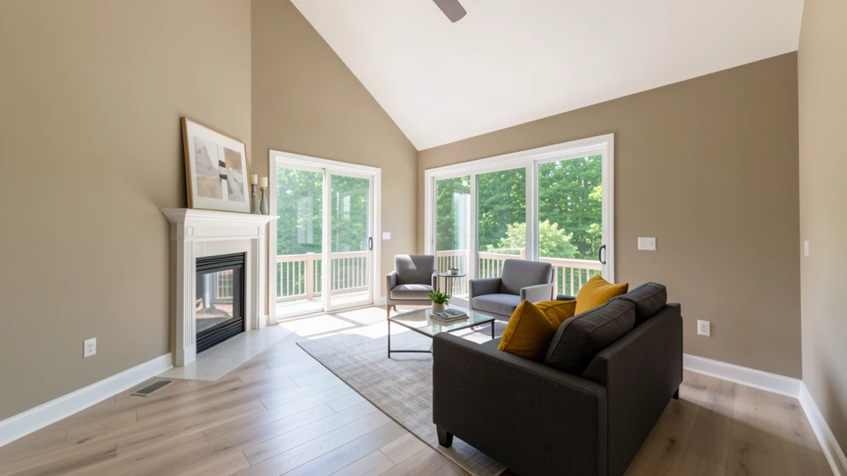 Professional painting contractors in Williamsport, MD preparing and painting home interior